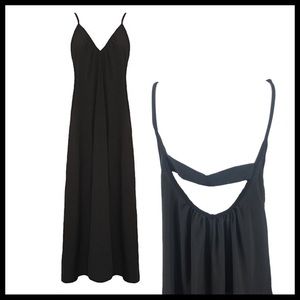 S.H.E.▪️High-Low Cut Out Maxi Dress▪️Black